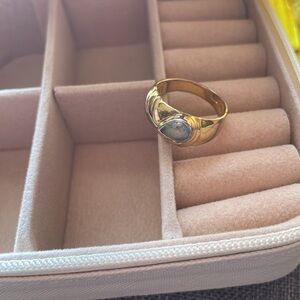 Aquamarine Stirling Silver Ring